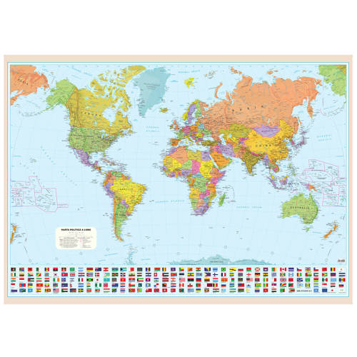 Alte Brand-uri Harta politica a lumii, 120 x 160 cm, scara 1:20 mil