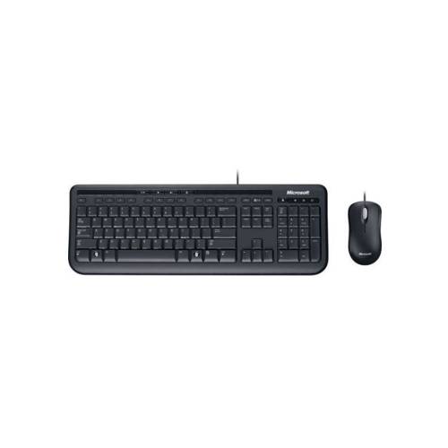 Kit tastatura + mouse microsoft wired desktop 600 negru