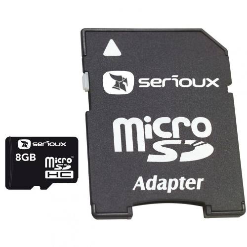 Micro secure digital card serioux, 8gb, sftf08ac10, clasa 10, cu adaptor sdhc