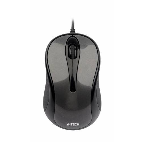 Mouse a4tech cu fir, optic, v-track, 1000dpi, argintiu, v-track padless, usb