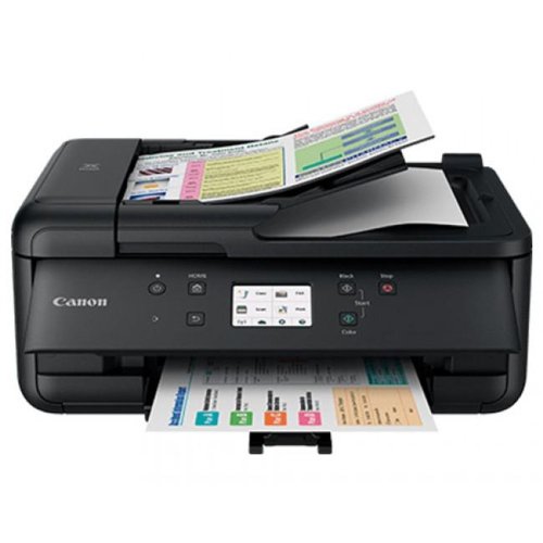 Multifunctional inkjet color canon pixma tr7550 black, dimensiune a4 (printare, copiere, scanare, fax), viteza 15ipm alb-negru, 10ipm color,