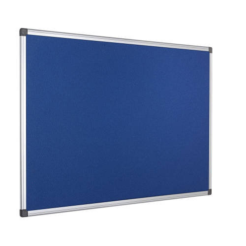 Panou textil bi-silque, rama din aluminiu, 60 x 90 cm, albastru