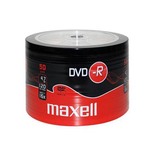 Set dvd-r maxell, 4.7 gb, 16x, 50 bucati