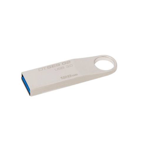 Usb flash drive kingston 128gb datatraveler se9 g2 metal casing, usb 3.0, metalic