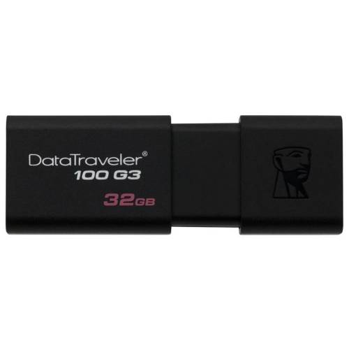 Usb flash drive kingston 32 gb datatraveler d100g3, usb 3.0, black