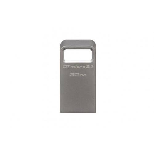 Usb flash drive kingston 32gb datatraveler micro 3.1, usb 3.1, 100mb/s read, 15mb/s write, metal