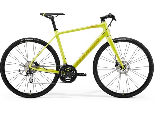 Bicicleta cursiera pentru unisex merida speeder 100 lime deschis/galben 2021