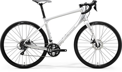 Bicicleta de gravel pentru barbati merida silex 200 argintiu mat(alb) 2018