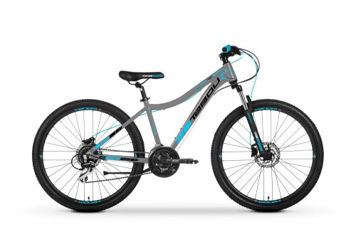 Bicicleta de munte pentru copii tabou venom 27.5 4.0 argintiu/bleu 2022