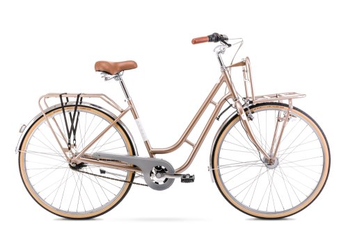 Bicicleta de oras pentru femei romet luiza lux bej 2022