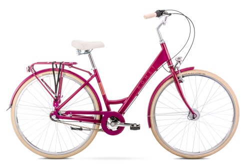 Bicicleta de oras pentru femei romet sonata classic roz inchis 2022