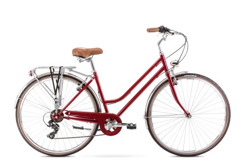 Bicicleta de oras pentru femei romet vintage eco d rosu inchis 2022