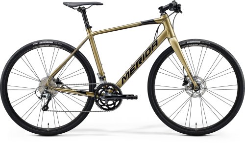 Bicicleta de sosea barbati merida speeder 300 auriu/negru 2020