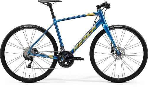 Bicicleta de sosea barbati merida speeder 400 albastru/auriu 2020