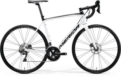 Bicicleta de sosea merida scultura disc 5000 alb/negru 2020