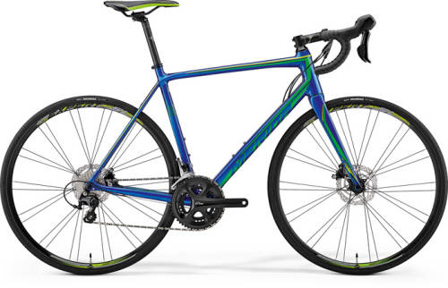 Bicicleta de sosea pentru barbati merida scultura disc 400 albastru(verde) 2018