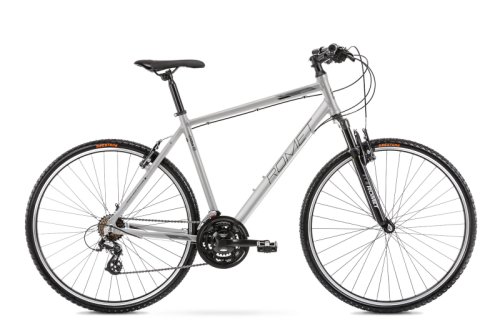 Bicicleta de trekking pentru barbati romet orkan m argintiu/gri 2021