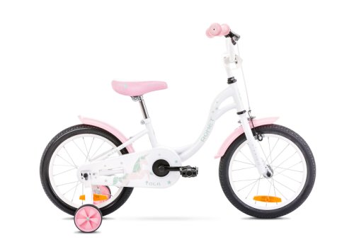 Bicicleta pentru copii romet tola 16 s/9 alb/turcoaz 2021