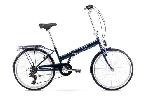 Bicicleta pliabila unisex romet jubilat eco albastru inchis 2022