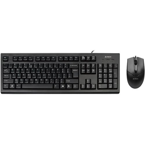 A4tech kit tastatura + mouse a4tech kr-85550, usb, negru