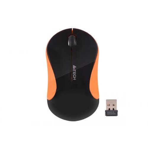 A4tech mouse optic a4tech v-track g3-270n-1, usb wireless, black-orange