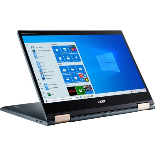 Acer laptop 2 in 1 acer spin 7 sp714-61na cu procesor qualcomm snapdragon sc8180xp, 14, full hd, touch, 8gb, 512gb ssd, windows 10 pro, blue