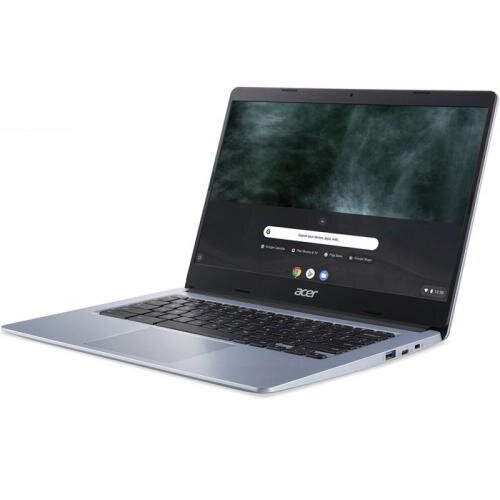 Acer laptop acer 14'' chromebook 314 cb314-1h, fhd, procesor intel® celeron® n4120 , 4gb ddr4, 64gb emmc, gma uhd 600, chrome os, silver