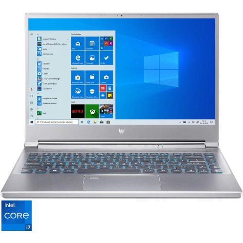 Acer laptop gaming acer predator triton 300 se cu procesor intel® core™ i7-11370h, 14, full hd, 144hz, 16gb, 512gb ssd, nvidia® geforce rtx™ 3060 6gb, windows 10 home, silver