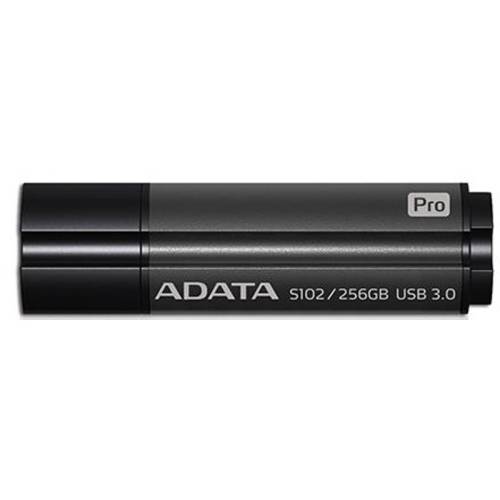 Adata adata memory s102 pro 256gb usb 3.0 titanium gray (read/write 200/120mb/s )