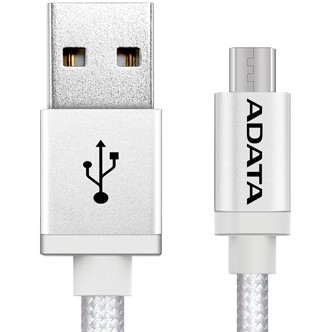 Adata adata usb micro usb charger/cablu de date argintiu 1m amucal-100cmk-csv