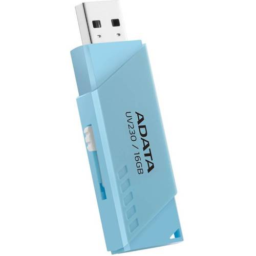 Adata usb flash drive adata 32gb, uv230, usb2.0, retractabil, albastru