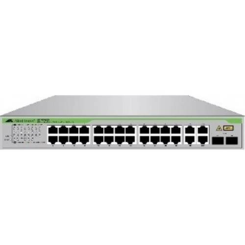 Allied telesis switch allied telesis at-fs750/28 | 24 x 10/100 mbit/s | 2 x sfp combo | 2 x 10/100/1000base-t | web management | montabil in rack