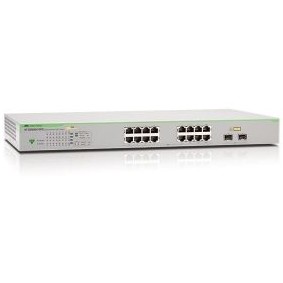 Allied telesis switch allied telesis at-gs950/16ps, cu management, cu poe, 8x1000mbps-rj45 (poe+) + 2xsfp