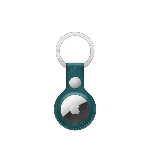 Apple airtag leather key ring pentru airtag apple, forest green