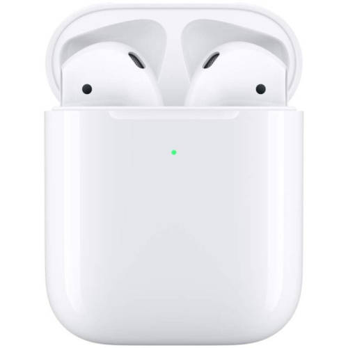 Apple casti stereo wireless apple airpods 2, bluetooth, incarcare wireless (alb)