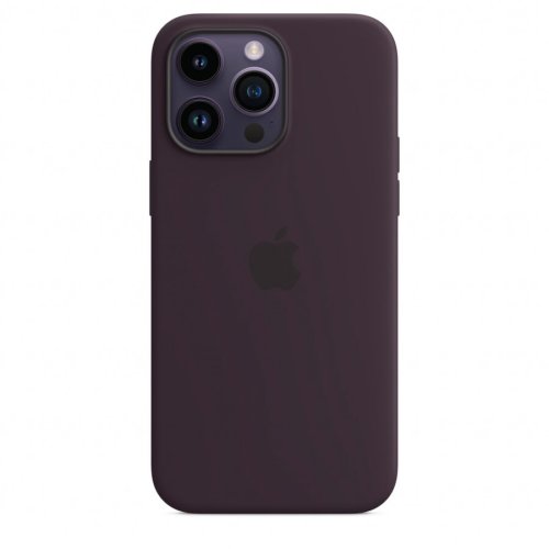 Apple husa de protectie apple silicone case with magsafe pentru iphone 14 pro max, elderberry
