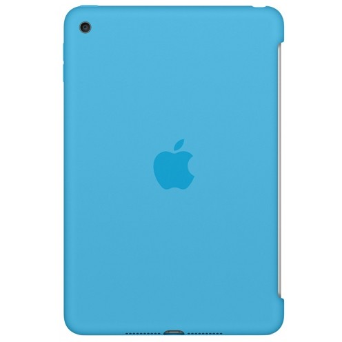 Apple husa tableta apple silicone case mld32zm/a pentru ipad mini 4, albastru