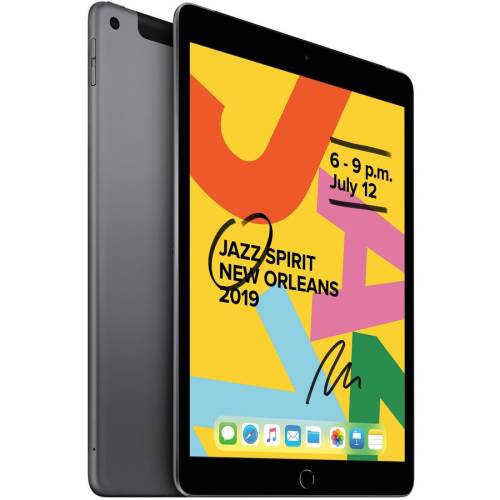 Apple tableta apple ipad 7 (2019) 10.2 wi-fi + cellular 128gb, space gray (mw6e2hc/a)