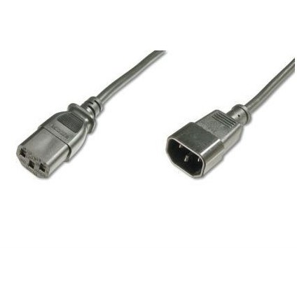 Assmann assmann power cord extension cable iec c14 m (plug)/iec c13 f (jack) 1,2m black