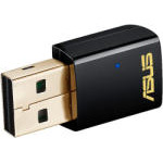 Asus asus ac600 dual-band usb client card, 802.11ac, 433/150mbps