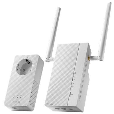 Asus asus pl-ac56 kit 1200mbps av2 1200 wi-fi powerline extender (2 pcs)