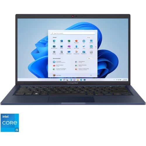 Asus laptop asus expertbook b1, intel core i5-1235u, 15.6 full hd, 8gb ram, 256gb ssd, intel iris xe graphics, windows 10 pro