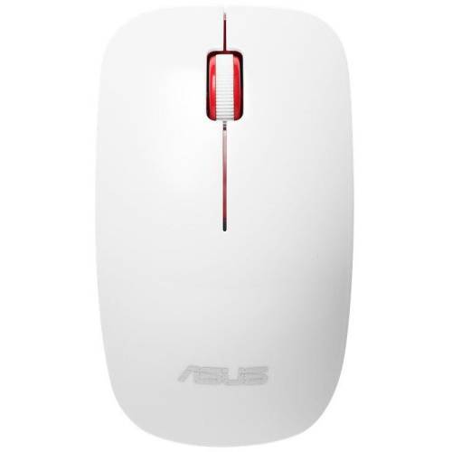 Asus mouse wireless asus wt300, alb/rosu