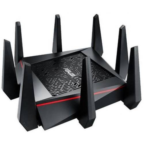 Asus router wireless asus rt-ac5300, 1xwan gigabit, 4xlan gigabit, 4*antene externe airadar, tri-band (5334/600mbps), 1xusb2.1, 3g/4g sharing, asus, aiprotection