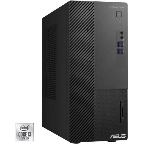 Asus sistem desktop asus family expertcenter d500ma cu procesor intel® core™ i3-10100 pana la 4.30 ghz, comet lake, 8gb ddr4, 256gb ssd, dvd-rw, intel® uhd graphics 630, no os, black