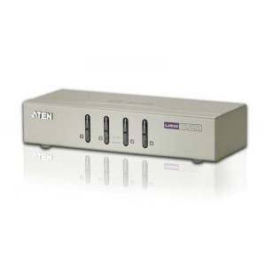 Aten aten cs74u 4-port usb kvm switch with audio, 4x cables set, non-powered