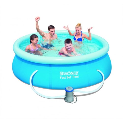 Bestway piscina gonflabila rotunda bestway cu filtru, 244x66 cm