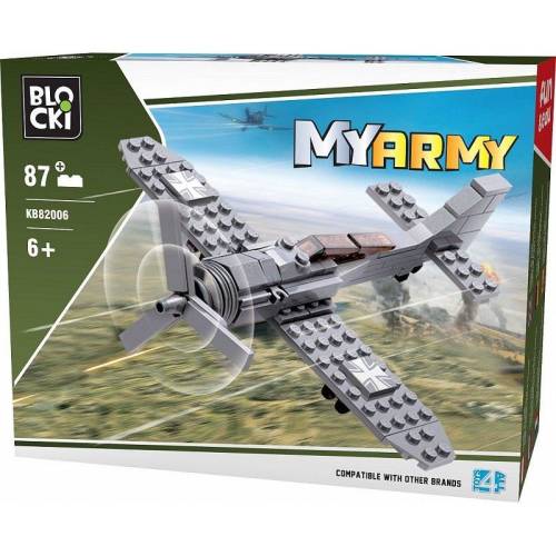 Blocki joc de constructie my army - avion (87 piese)