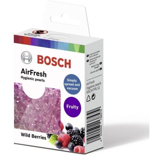 Bosch accesoriu pentru aspiratoare, airfresh pearls bosch bbzafprls2, miros fructe de padure