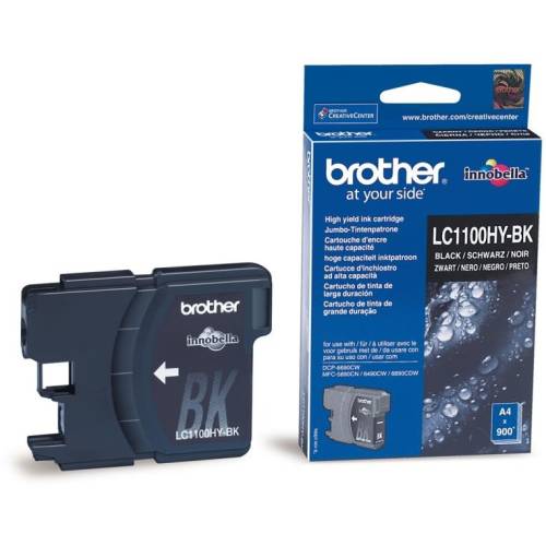 Brother cerneala brother lc1100hybk neagra|900pgs| dcp6690cw/mfc5895/6490/6890